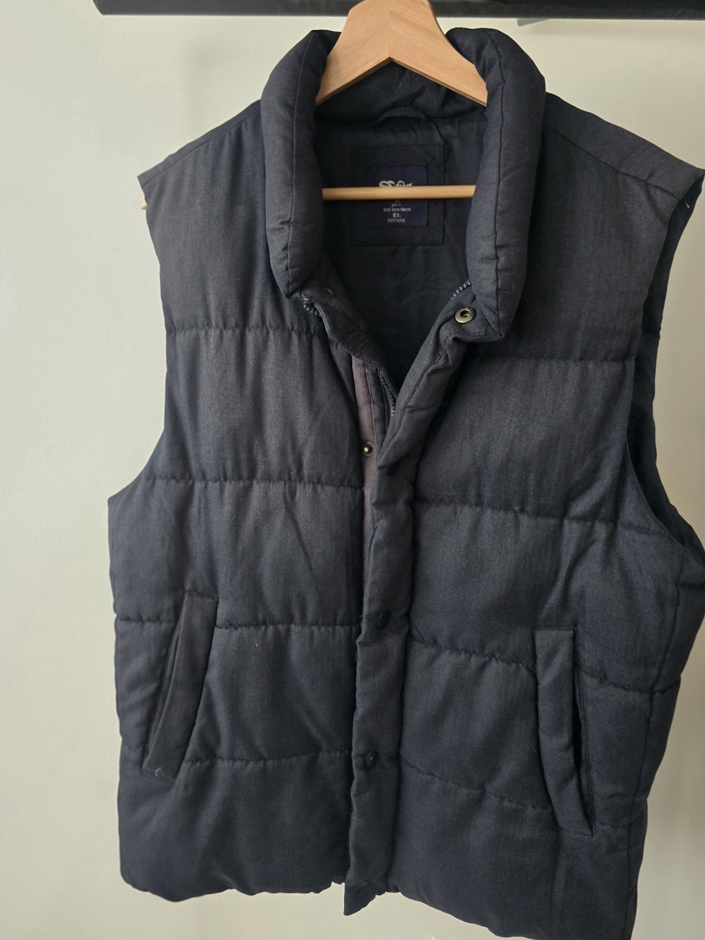 Men's Quilted Puffer Vest - Black